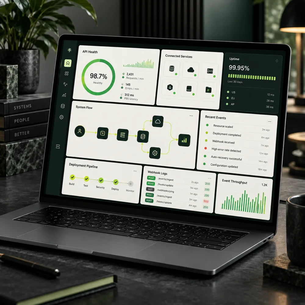 Integration workflow dashboard