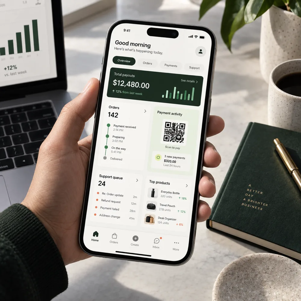 Mobile commerce dashboard