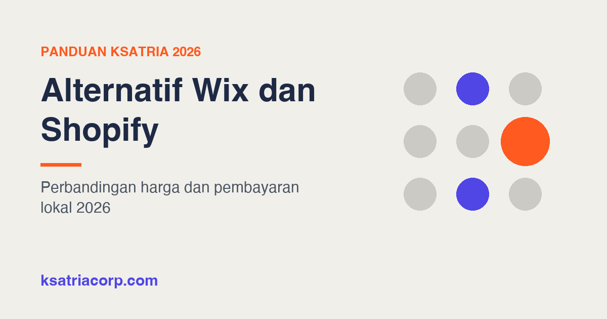 Alternatif Wix dan Shopify untuk Bisnis Indonesia