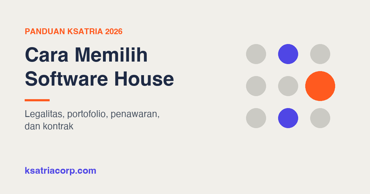 Cara Memilih Software House di Indonesia