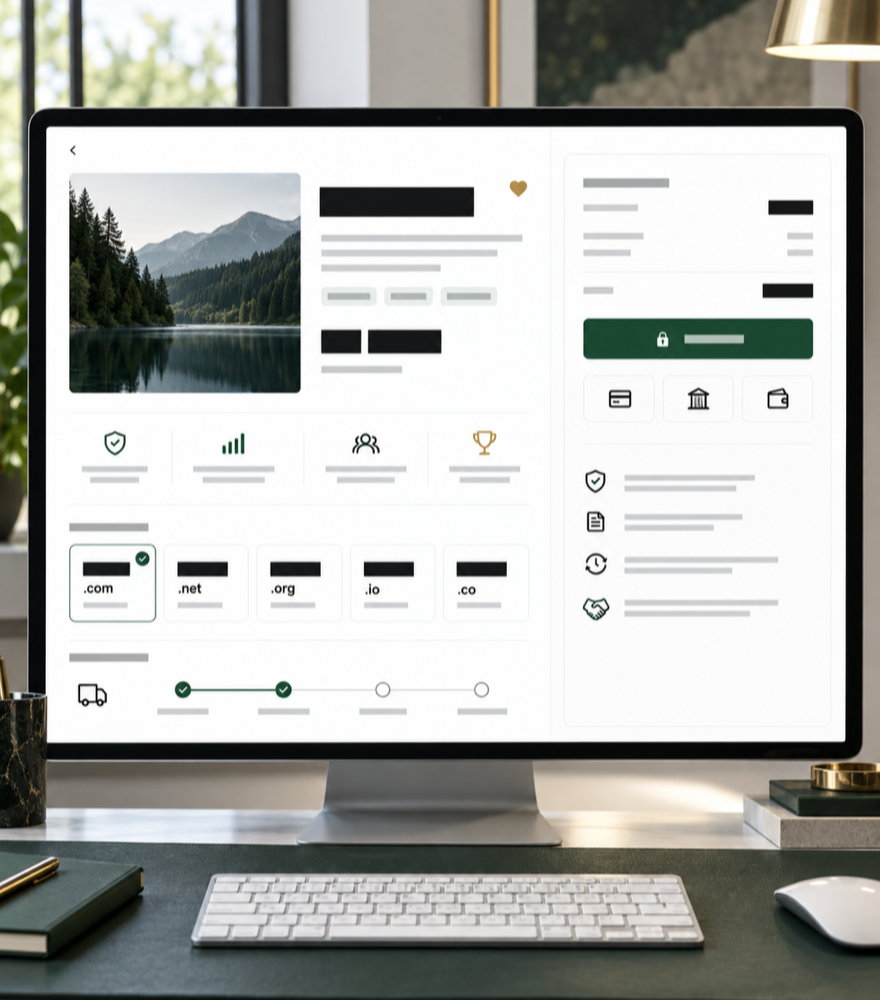 Customer Web ID domain marketplace detail