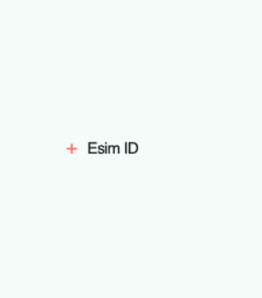 Esim ID travel eSIM plan interface